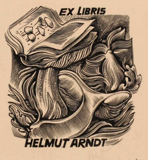 Exlibris by Wojciech Luczak from Poland for Helmut Arndt - 