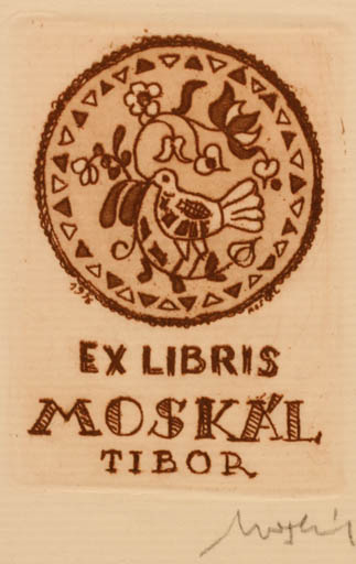 Exlibris by Tibor Moskal from Hungary for Tibor Moskal - 