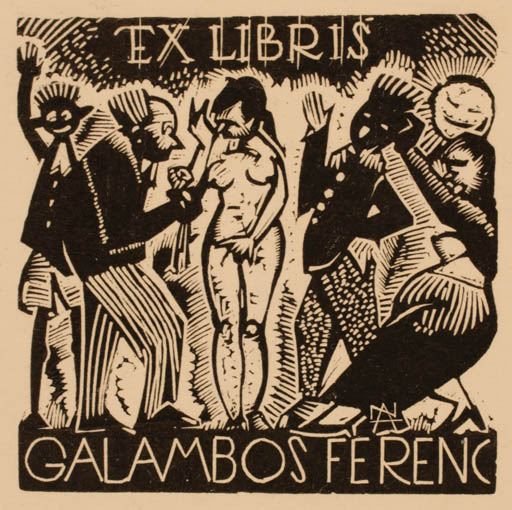 Exlibris by Arisztid Nagy from Hungary for Galambos Ferenc - Group 