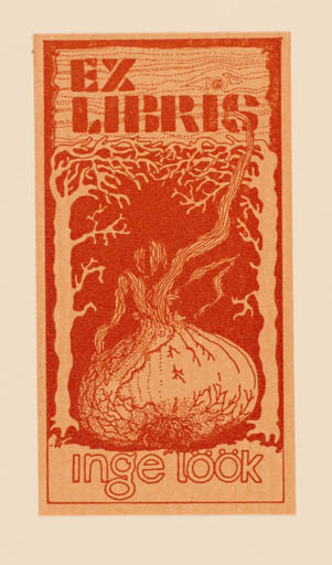 Exlibris by Inge Löök from Finland for Inge Löök - Flora 