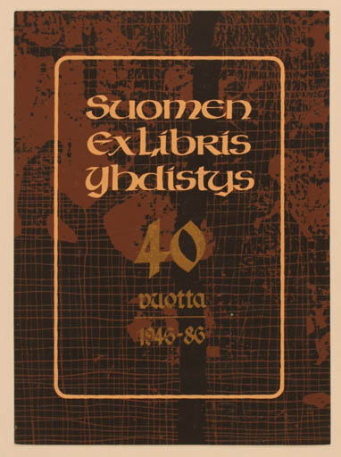 Exlibris by Hannu Paalasmaa from Finland for Yhdistys Suomen - Text/Writing 