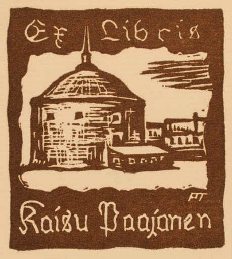 Exlibris by Pekka Törmä from Finland for Kaisu Paajanen - Castle/Palace 