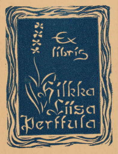 Exlibris by Pekka Törmä from Finland for Hilkka Liisa Perttula - 