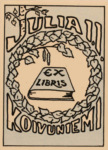 Exlibris by ? Unbekannt from Finland for Julia Koivuniemi - Book 