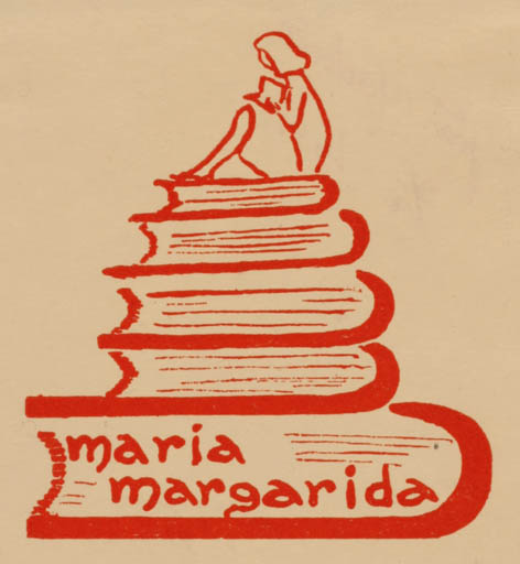 Exlibris by Joao Joseph Machado from Portugal for ? Maria Margerida - Book 