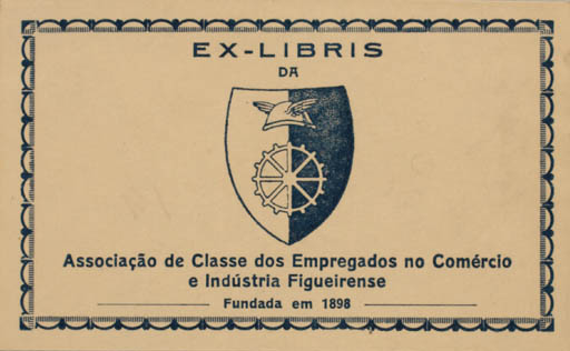 Exlibris by ? Unbekannt from Portugal for ? Assoc. de Classe dos Empregados - Heraldry 