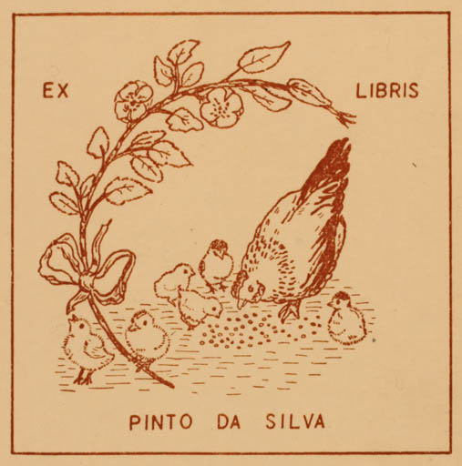 Exlibris by ? Unbekannt from Portugal for Pinto da Silva - Bird 