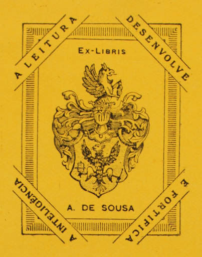 Exlibris by ? Unbekannt from Portugal for Alvaro. de Sousa - Heraldry 