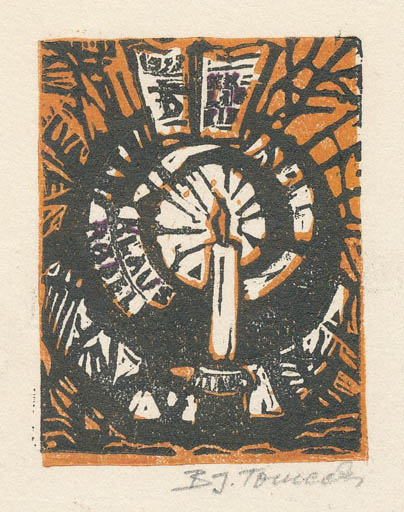 Exlibris by Bronislav Josef Tomecki from Poland for Klaus Rödel - 