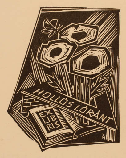 Exlibris by Silvi Väljal from Estonia for Hollòs Lòrànt - 