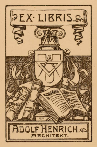 Exlibris by ? Unbekannt from Germany for Adolf Henrich - Book 