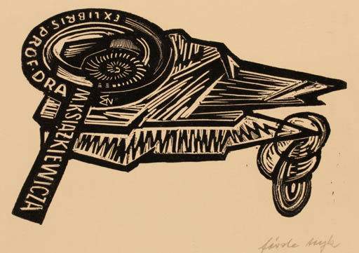 Exlibris by ? Unbekannt from Poland for Prof. Dr. M. Ksiazkiewicza - 