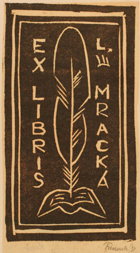 Exlibris by ? Unbekannt from Czech Republic for L. Mracka - 