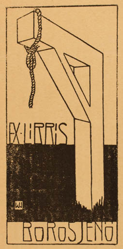 Exlibris by ? Unbekannt from Hungary for Jenö Boros - 
