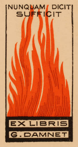 Exlibris by ? Unbekannt from Unknown for G. Damnet - 