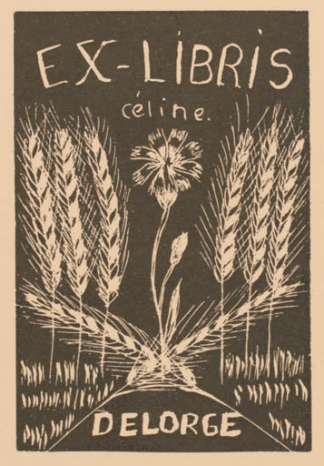 Exlibris by ? Unbekannt from Unknown for Celine Delorge - Flora 