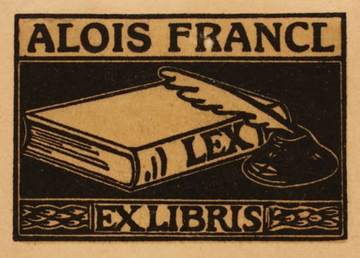 Exlibris by ? Unbekannt from France for Alois France - Book 