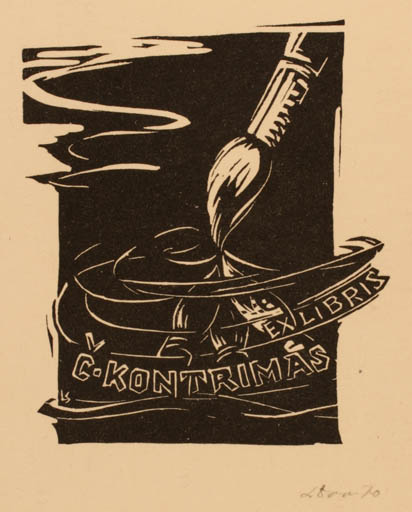 Exlibris by ? Unbekannt from Czech Republic for C. Kontrimas - Art 