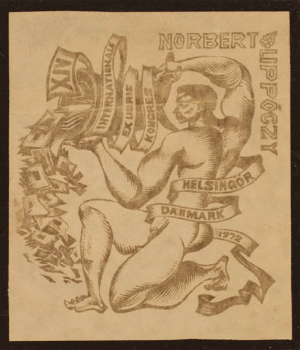 Exlibris by ? Unbekannt from Poland for Ing. Nobert Lippóczy - Exlibris Congress Man 