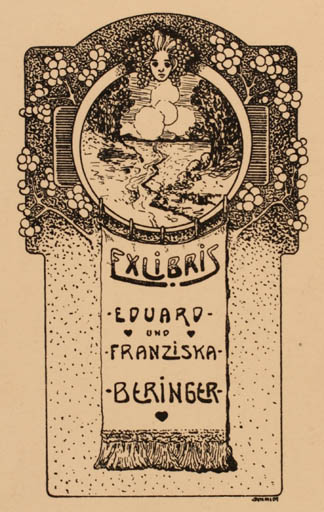 Exlibris by ? Unbekannt from Germany for Eduard+Franziska Beringer - Scenery/Landscape 