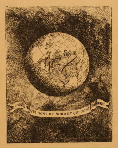 Exlibris by ? Unbekannt from Unknown for ? Gaidoz - Globe 