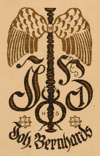 Exlibris by ? Unbekannt from Germany for Joh. Bernhards - 