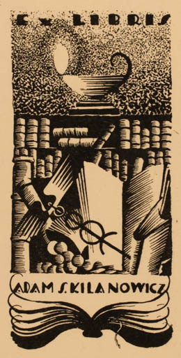 Exlibris by ? Unbekannt from Poland for Adam S. Kilanowicz - Book 