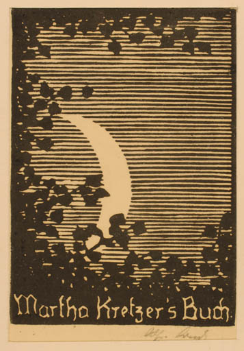 Exlibris by ? Unbekannt from Germany for Martha Kretzer - 