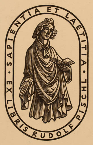Exlibris by ? Unbekannt from Germany for Rudolf Pischl - Book Man 