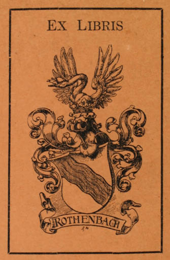 Exlibris by ? Unbekannt from Germany for ? Rothenbach - Heraldry 