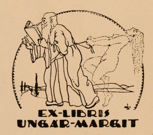 Exlibris by ? Unbekannt from Hungary for Margit Ungar - Book Couple 