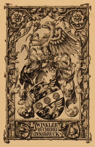Exlibris by ? Unbekannt from Austria for Bücherei Winkler - Heraldry 