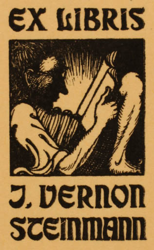 Exlibris by ? Unbekannt from Unknown for J. Vernon Steinmann - 