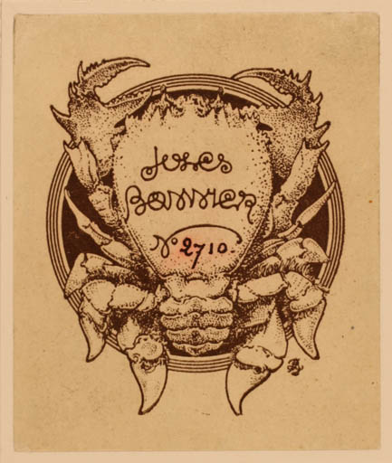 Exlibris by ? Unbekannt from Unknown for Jores Bassier - Fauna 