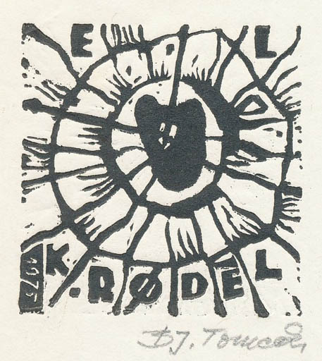 Exlibris by Bronislav Josef Tomecki from Poland for Klaus Rödel - Abstract 