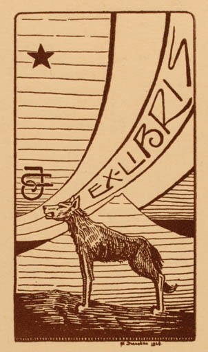 Exlibris by M Jransken from Unknown for ? J. C. - Fauna 