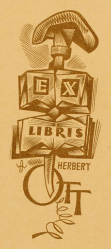 Exlibris by ? Unbekannt from Unknown for Herbert S. Ott - 