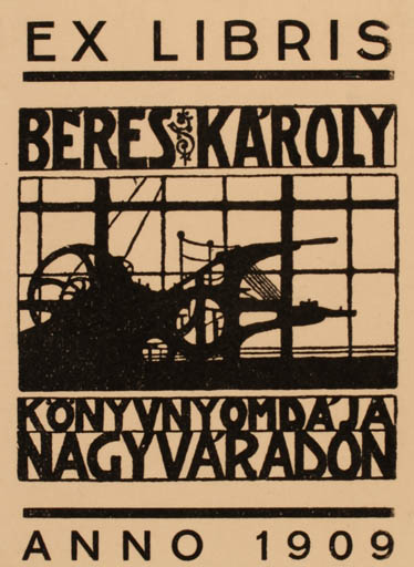 Exlibris by ? Unbekannt from Hungary for Kèroly Beres - Technology 