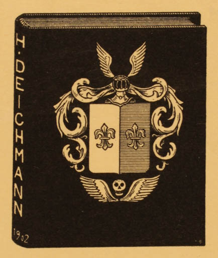 Exlibris by ? Unbekannt from Germany for H. Deichmann - Book Heraldry 