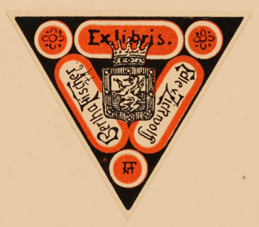 Exlibris by ? Unbekannt from Germany for Bertha Edle von Fischer - Heraldry 