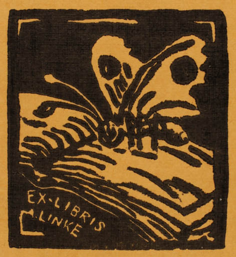 Exlibris by ? Unbekannt from Germany for C. Linke - Book Butterfly 