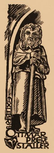 Exlibris by ? Unbekannt from Austria for Ottmar Premstaller - Man 
