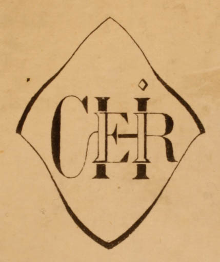 Exlibris by ? Unbekannt from Unknown for ? C. H. R. - Text/Writing 