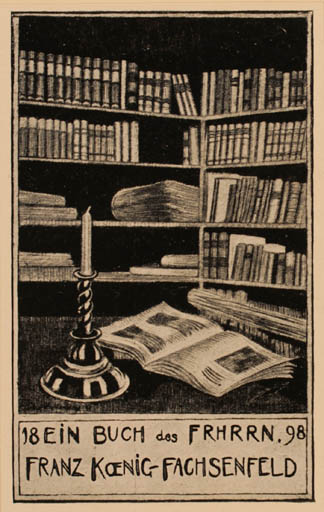 Exlibris by ? Unbekannt from Germany for Fritz König-Fachsenfeld - Book Interior 