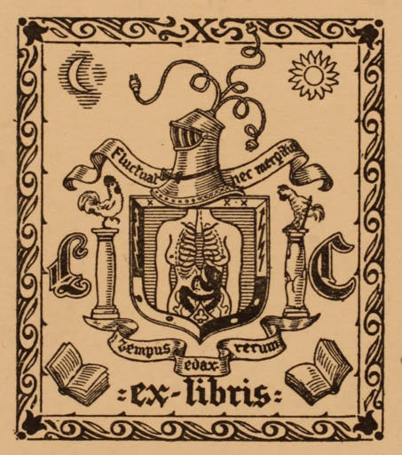 Exlibris by Antonio Lozoya from Spain for Luis Carrasco - Heraldry 