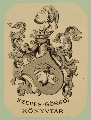 Exlibris by ? Unbekannt from Hungary for Görgöi Szepes - Heraldry 