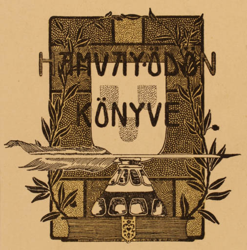 Exlibris by ? Unbekannt from Hungary for Ödön Hamvay - 
