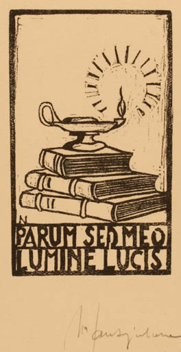 Exlibris by ? Unbekannt from Unknown for Lucis Lumine - Book 
