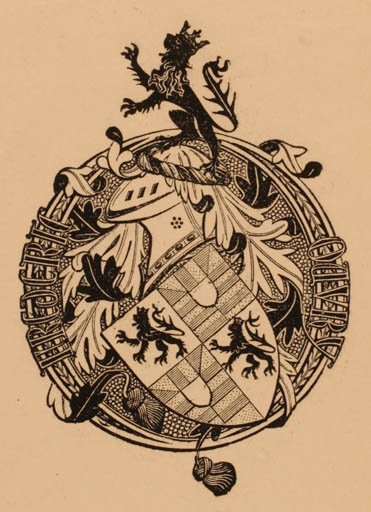 Exlibris by ? Unbekannt from Unknown for Frideric Ouvry - Heraldry 