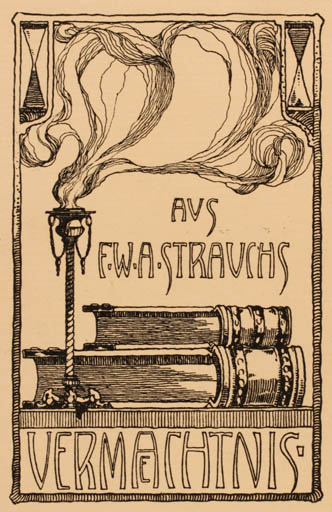 Exlibris by ? Unbekannt from Unknown for F. W. A. Strauchs - Book Jugend 
